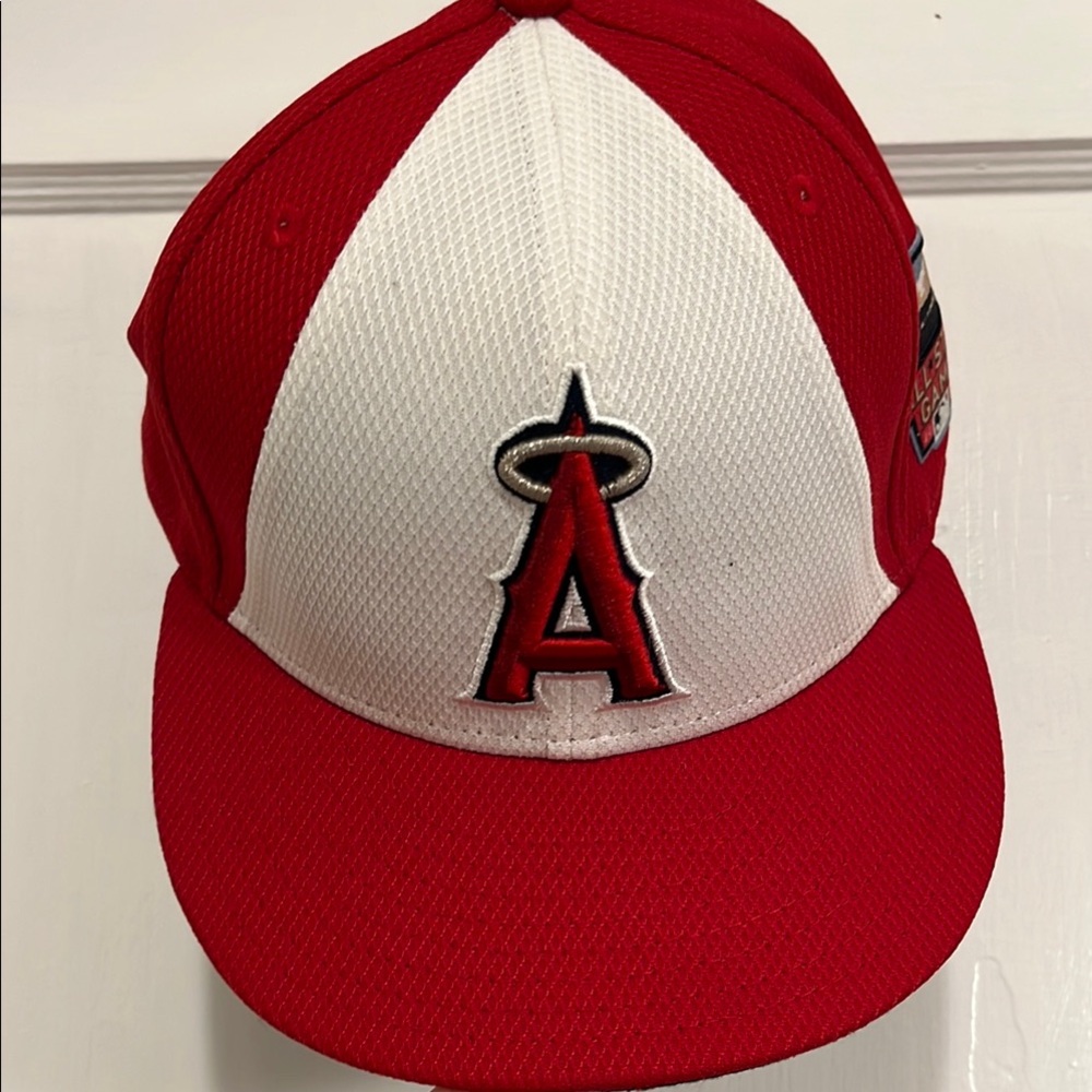 2014 All-Star Angels Red and White Baseball Cap